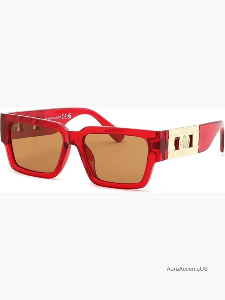 Retro Square Polarized Sunglasses For Men Women Uv400 Protection